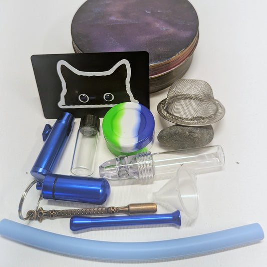 Travel Snuff Kit - Custom Paint Black Metallic